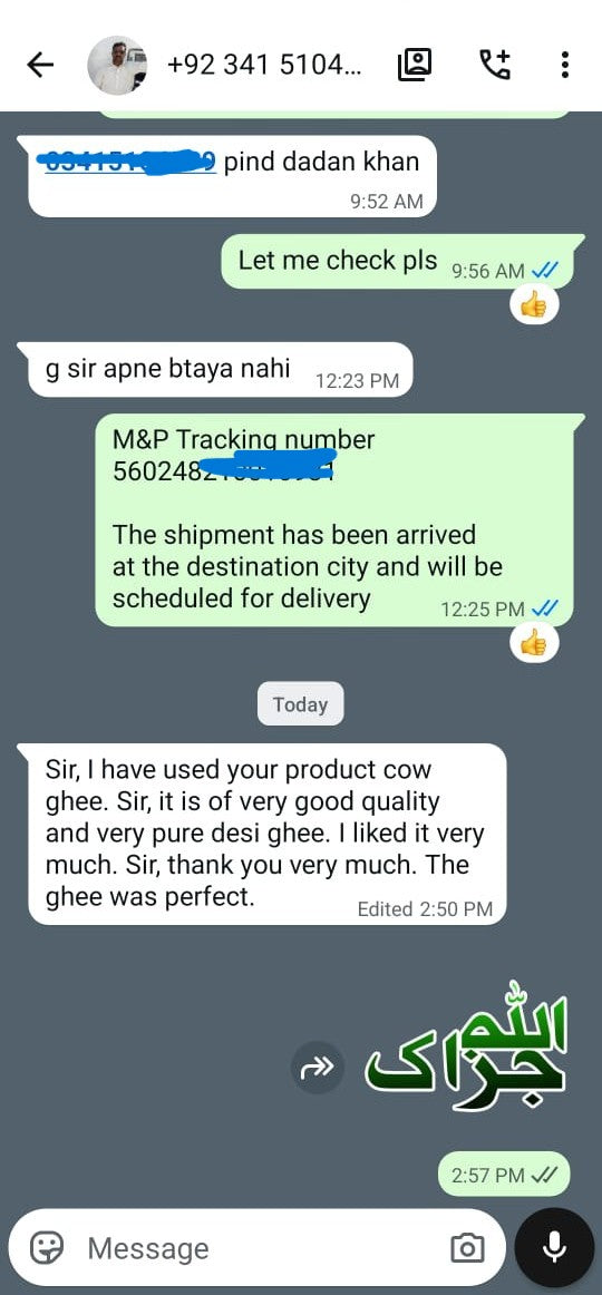 100% Pure Cow Desi Ghee – No Mixing, No Chemicals