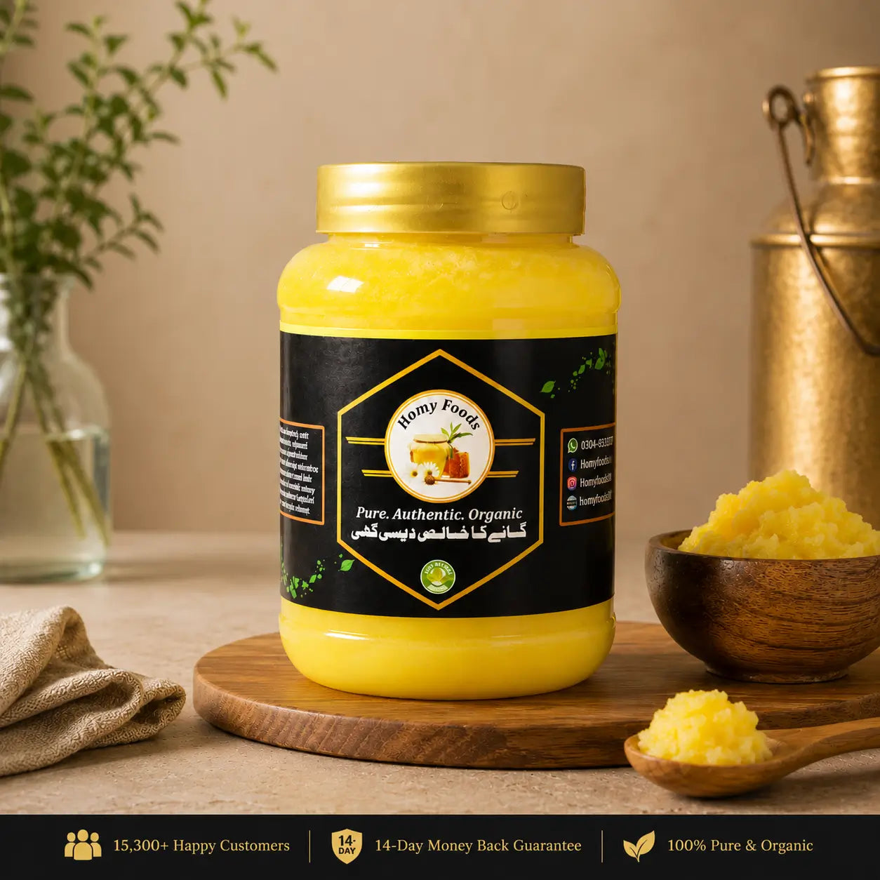 100% Pure Cow Desi Ghee – No Mixing, No Chemicals